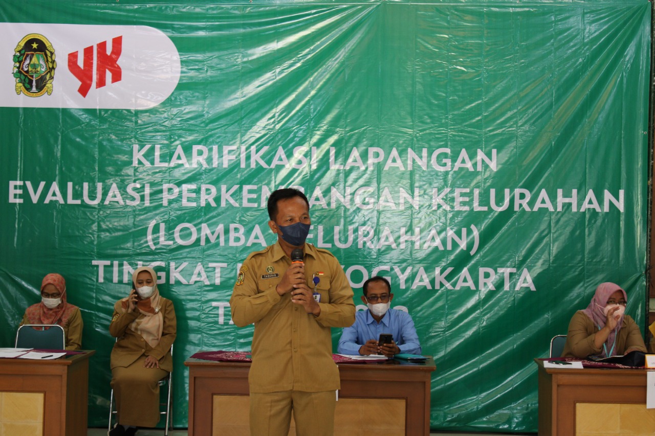 Klarifikasi Lapangan Evaluasi Perkembangan Kelurahan (Lomba Keluraran) Tingkat Kota Yogyakarta Tahun 2022.