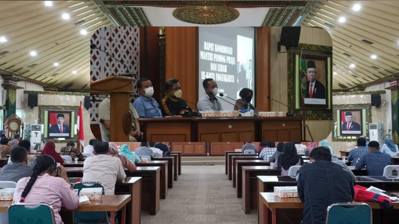 Rapat Koordinasi Mantri Pamong Praja dan Lurah se Kota Yogyakarta